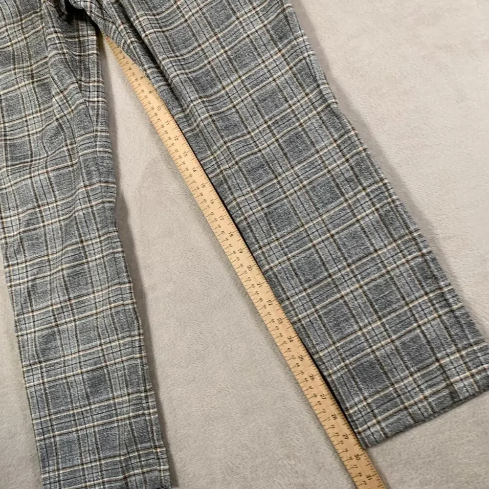 Murano Pants Mens 33x30 Gray Plaid Evan Fit Modern Comfort Flat‎ Front Dress - Picture 5 of 14